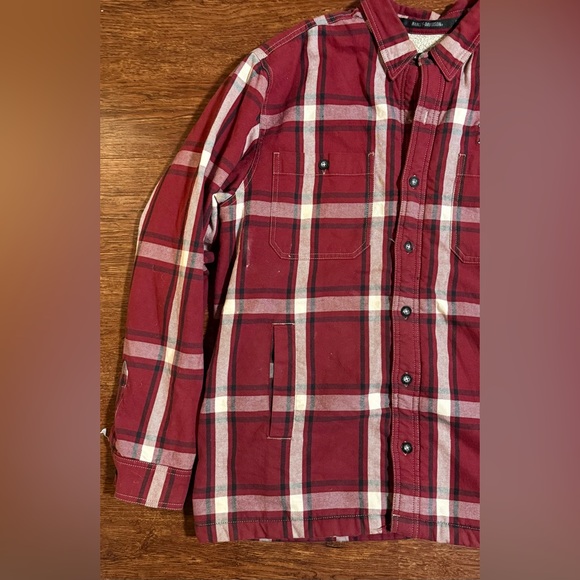 Red Plaid Vintage Men’s Harley Davidson Flannel Shirt Jacket Size XL - Picture 3 of 12